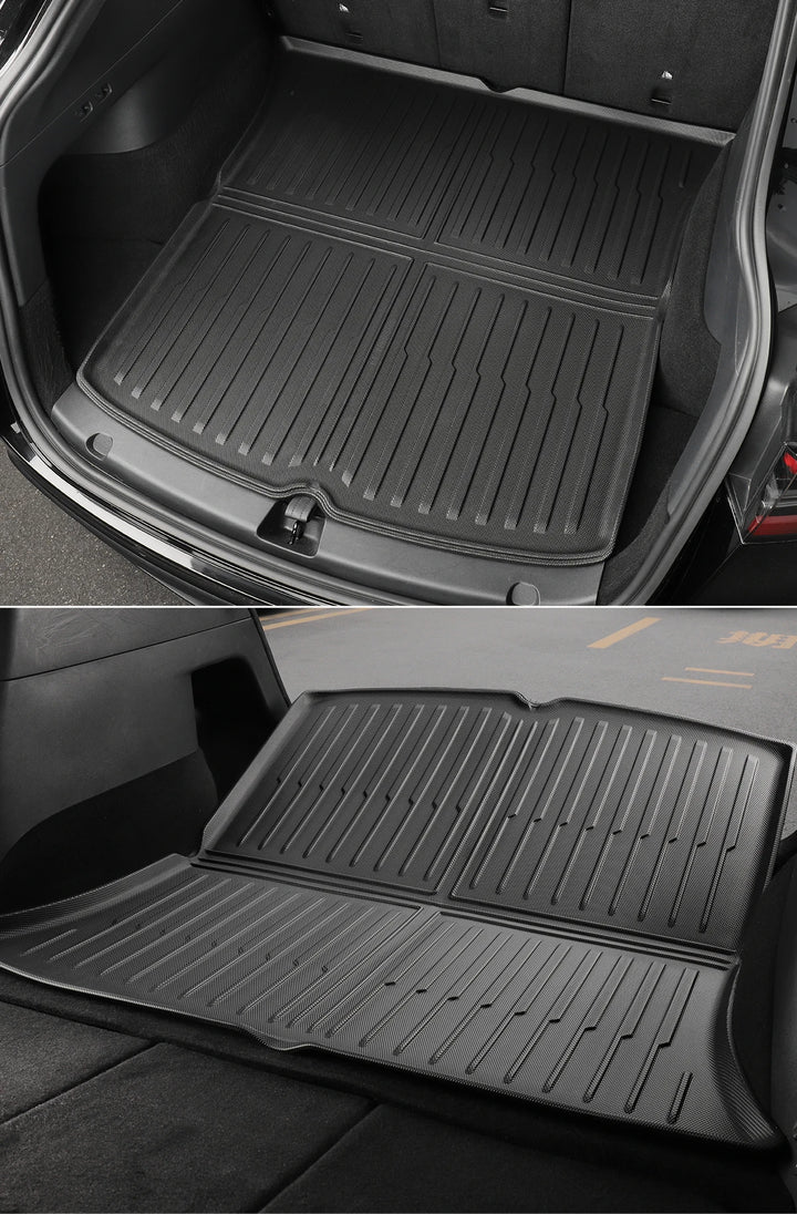 Rear Seat Backrest Protective Pad & Trunk Mat For Tesla Model Y 2021-2024 is available at Ludicrous EV.
