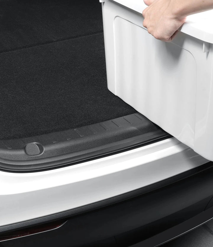 Rear Trunk Threshold Strip & Bumper Protective Cover For Tesla Model Y 2024 is available at Ludicrous EV.
