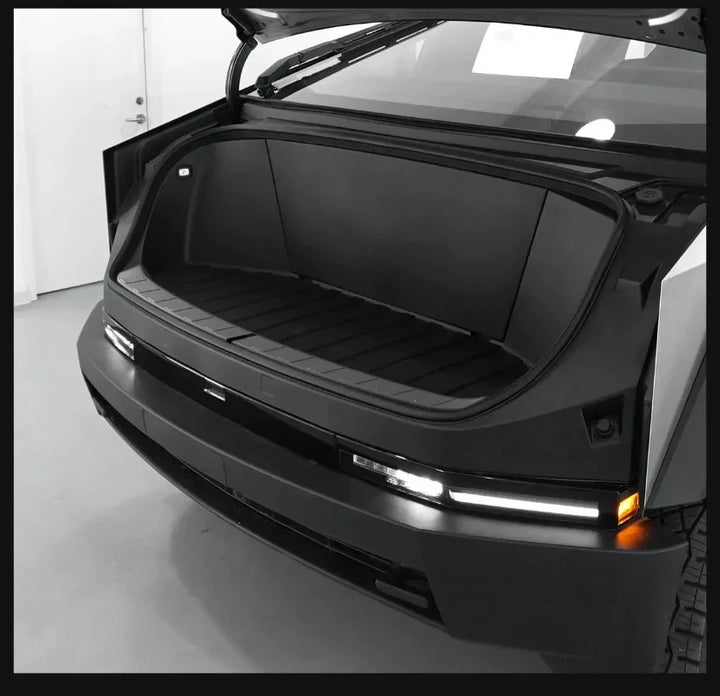 Front Trunk Threshold Strip for Tesla Cybertruck (2024) is available at Ludicrous EV.