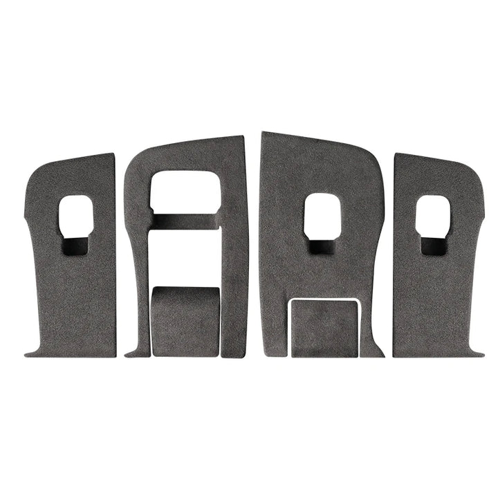 Premium 4-Piece Italian Suede Switch Frame Covers - Door Trim for Tesla Model 3/Model Y at Ludicrous EV.
