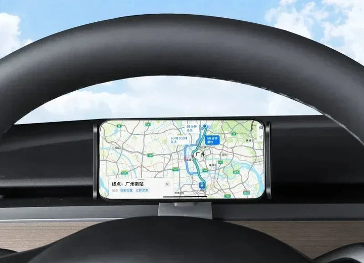 Dashboard Phone Holder with Claw Mount Traceless Base for Mobile/Tablet for Tesla Model 3/Model Y is available at Ludicrous EV.
