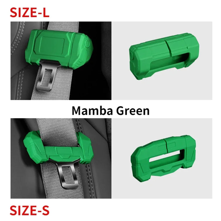 Durable Silicone Safety Belt Plug Cover Scratch-Resistant Anti-Collision Noise Reducer is available at Ludicrous EV.
