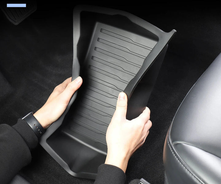 Under Seat Storage Trays /Center Console Organizer for Tesla Model Y is available at Ludicrous EV.
