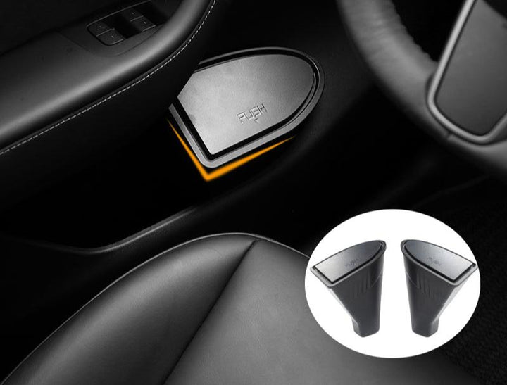 Under-Seat Trash Can for Tesla Model Y 2021-2024 is available at Ludicrous EV.
