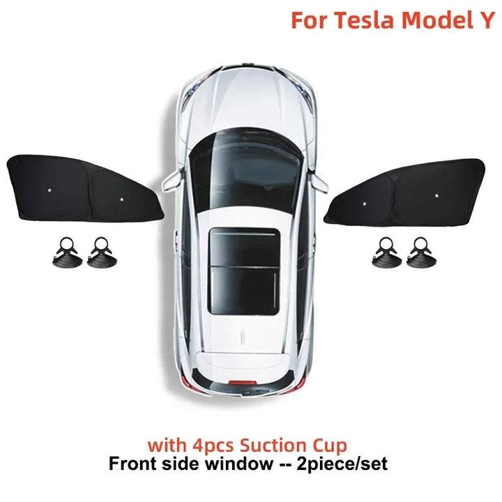 Window Sunshade for Tesla Model 3/Model Y/Model 3+ Highland (2017-2024)  is available at Ludicrous EV.
