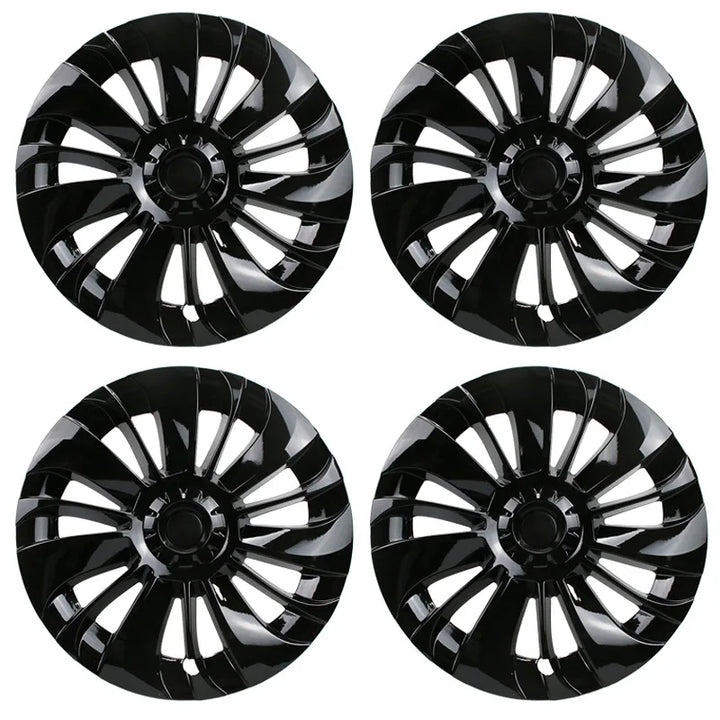 4PCS for Tesla Model Y 19 Inch Hubcap Car Replacement Performance Automobile Wheel Cover Full Rim Caps Accessories 2018-2024