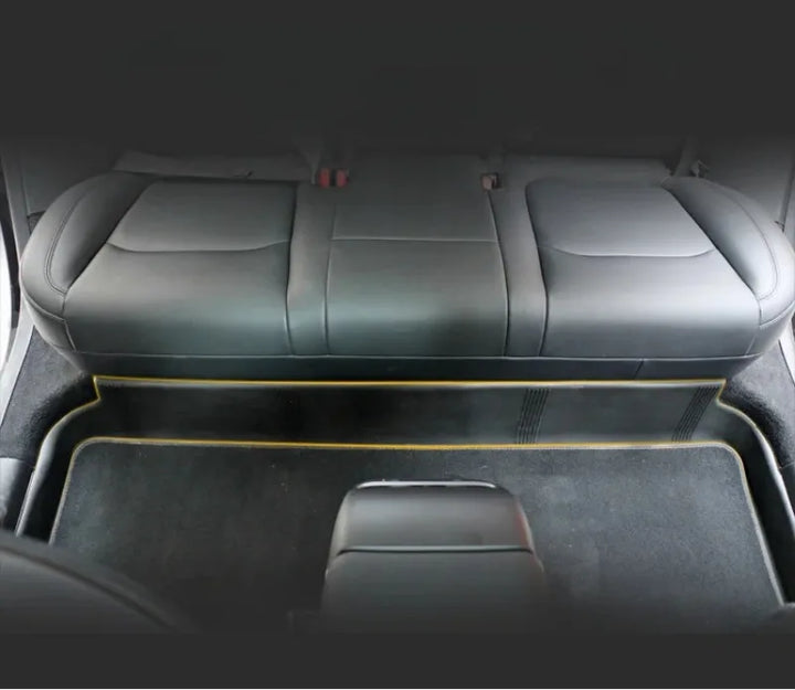 Under-Seat Anti-Kick Guard for Tesla Model 3/Model Y is available at Ludicrous EV.
