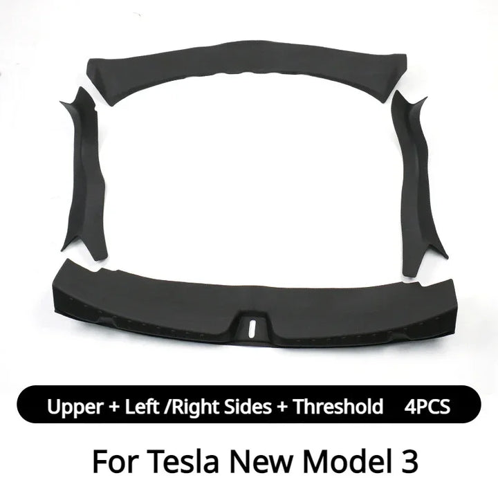 Trunk Protective Strip TPE Anti-Scratch Door Guard Threshold Sill Protection for Tesla Model 3 Highland 2024 at Ludicrous EV.
