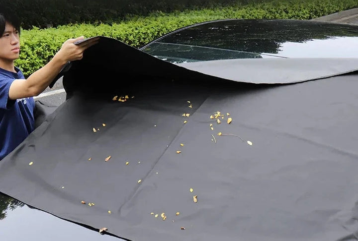 Thickened Oxford Cloth Windshield Snow Cover for Tesla Model Y is available at Ludicrous EV.