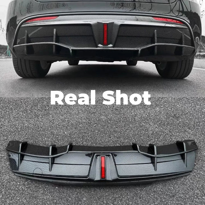 Thunder Style Rear Diffuser for Tesla Model 3/Y (2017-2023) is available at Ludicrous EV.