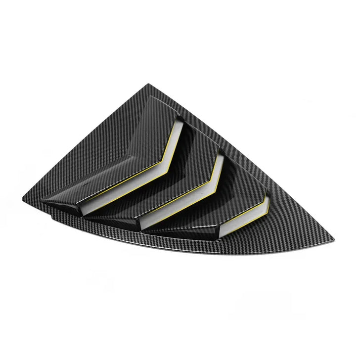 Triangle Window Spoiler Louver Shutter Cover for Tesla Model Y is available at Ludicrous EV.
