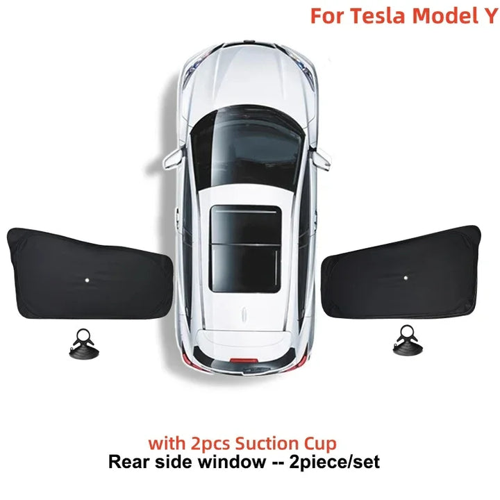 Window Sunshade for Tesla Model 3/Model Y/Model 3+ Highland (2017-2024)  is available at Ludicrous EV.
