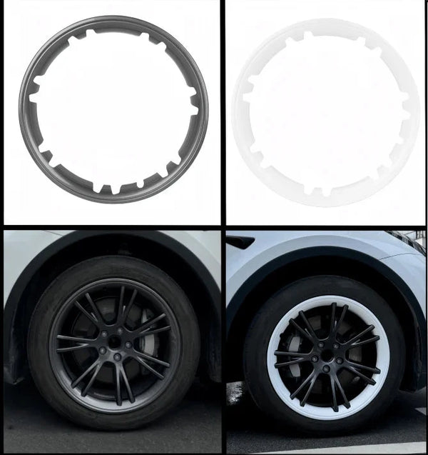 4PCS For Tesla Model Y 19 Inch Rim Wheel Hub Protection Patch Protector Hubcaps Parts Automobile Cover Cap Accessories 2018-2024