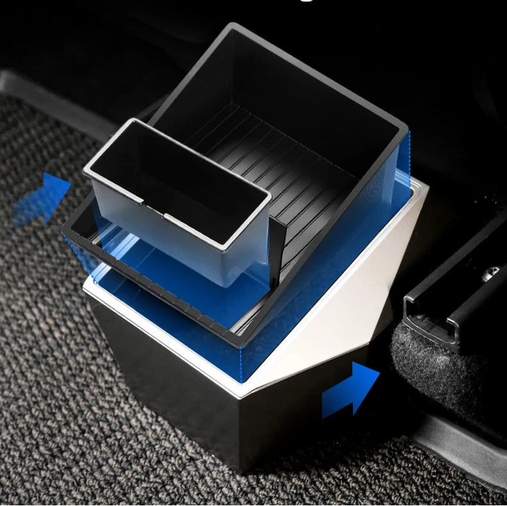 Rear Middle/Underseat Storage Box for Tesla Model Y & Cybertruck is available at Ludicrous EV.
