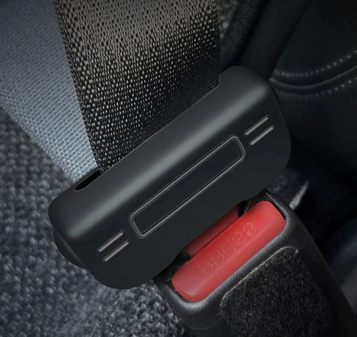 Seat Belt Head Plug Protector Crash Cover for Tesla Model 3/Y is available at Ludicrous EV.