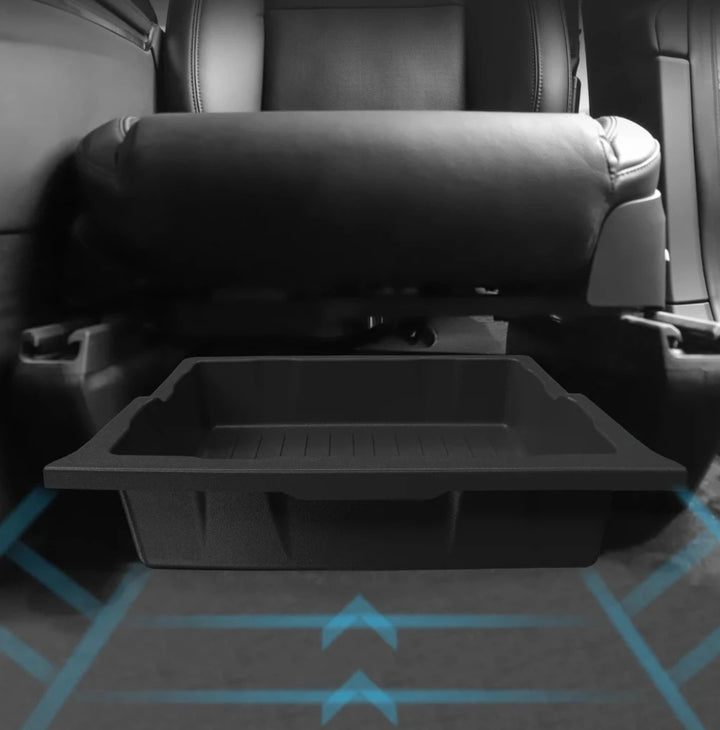 Under Seat Storage Box & Drawer Organizer For Tesla Model X/Y is available at Ludicrous EV.