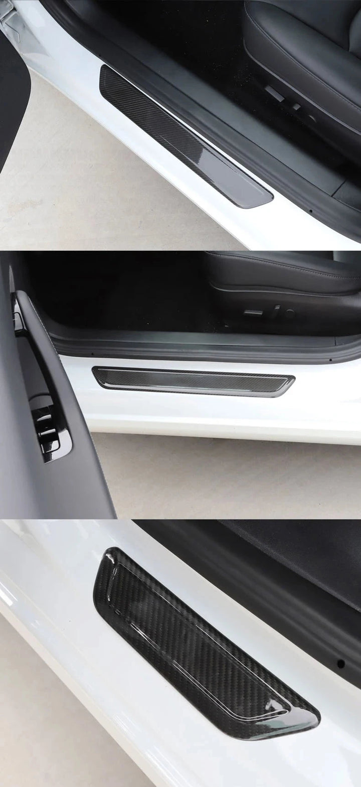 Interior Carbon Fiber Window Button & Door Lock Patch for Tesla Model 3 (2017-2020) is available at Ludicrous EV.