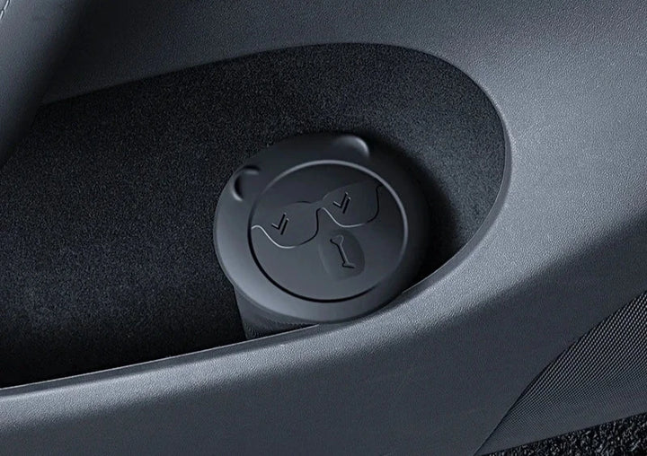 Silicone Bear Trash Can for Tesla Model 3/Model Y Center Console is available at Ludicrous EV.
