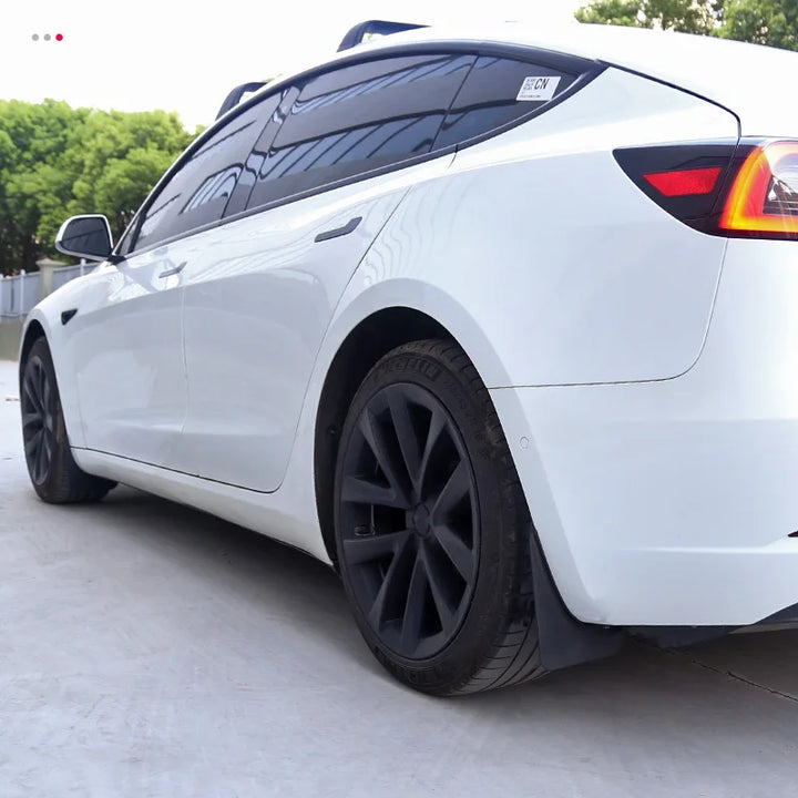 Upgraded TPV Wheel Mud Flaps for Tesla Model 3/Y 2017-2023 is available at Ludicrous EV.