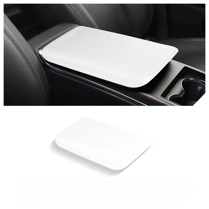 Anti-Scratch Armrest Box Protective Cover for Center Console - Mat Accessory for Tesla Model X S is available at Ludicrous EV.