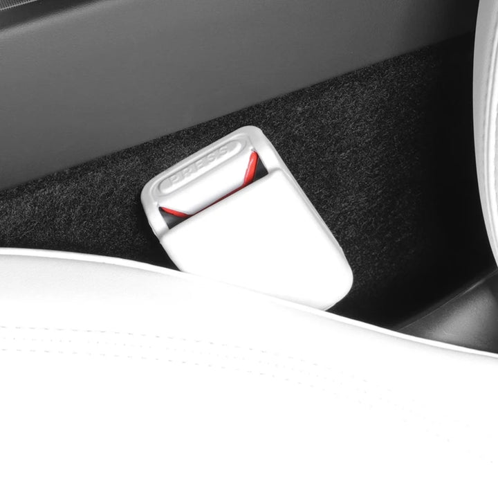 Seat Belt Buckle Protective Cover & Decorative Cover For Tesla Model Y 2024 is available at Ludicrous EV.
