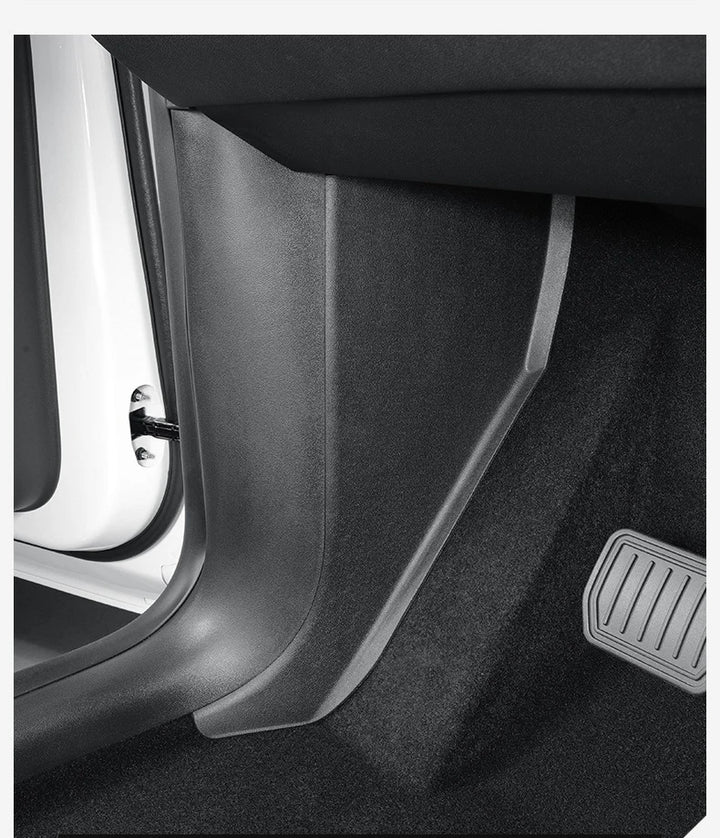 TPE Anti-Dirty Rear Seat Kick Mat for Tesla Model Y is available at Ludicrous EV.