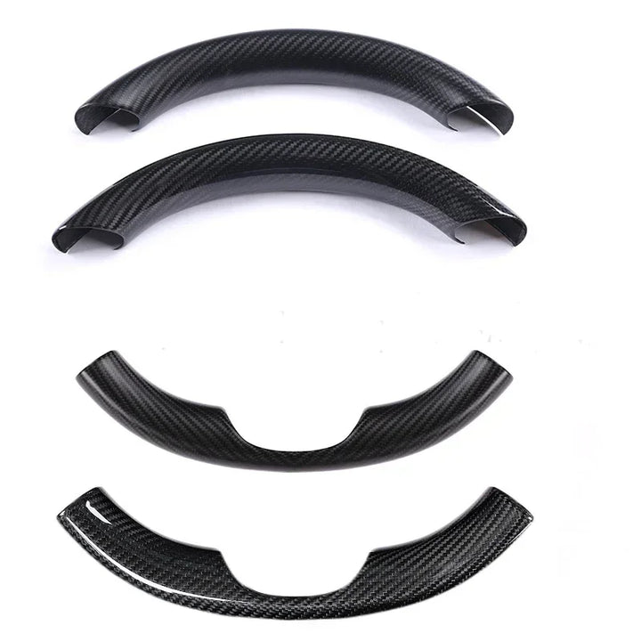 Real Carbon Fiber Steering Wheel Cover for Tesla Model 3/Model Y is available at Ludicrous EV.
