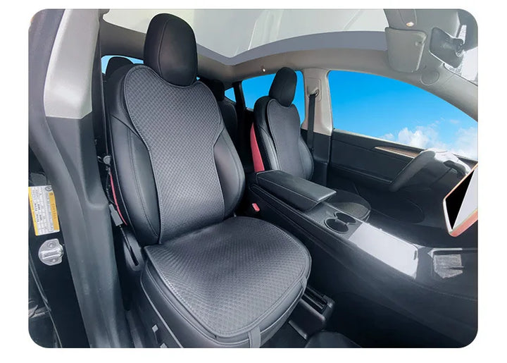 Anti-Dirty/Sweatproof Ice Silk Seat Cover Cushion for Tesla Model 3/Model Y is available at Ludicrous EV.
