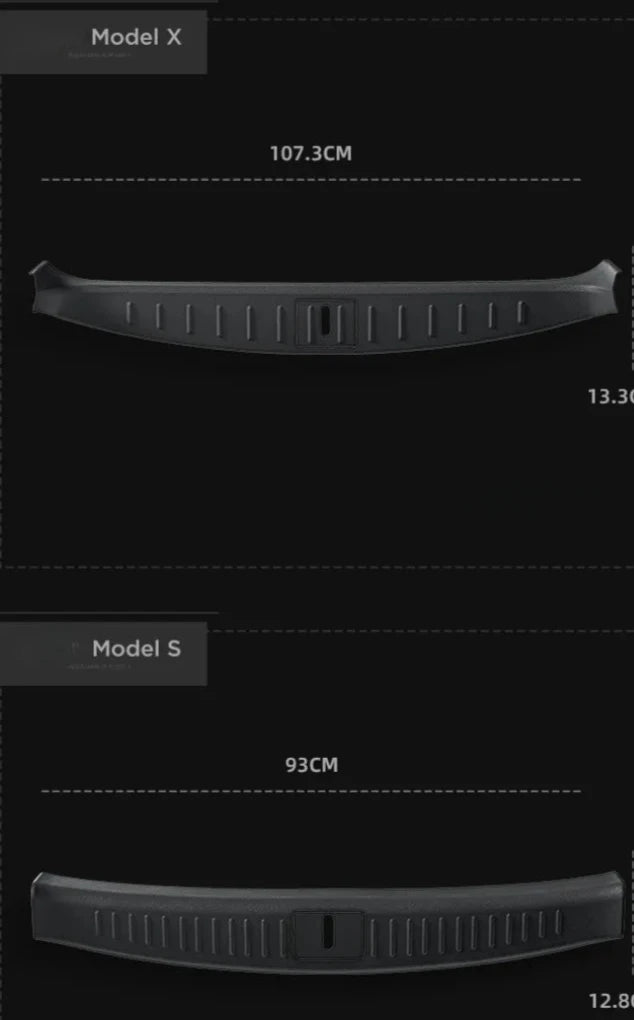 TPE Rear Trunk Door Sill Guard Strip for Tesla Model X/Model S 2023-2024 is available at Ludicrous EV.