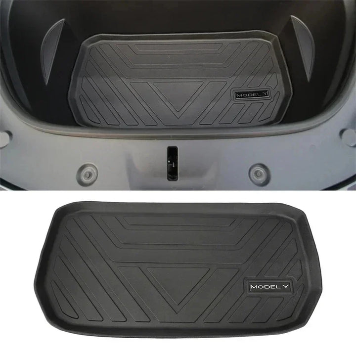 TPE Front & Rear Interior Floor Mats for Tesla Model Y is available at Ludicrous EV.