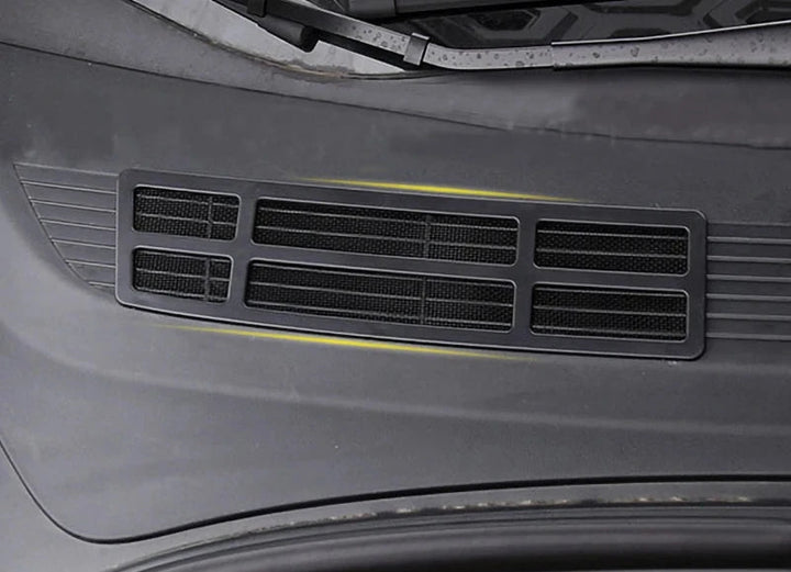 Air Inlet Protection Cover, Insect-Proof Net for Front Trunk Air Intake for Tesla Model 3/Model Y is available at Ludicrous EV.
