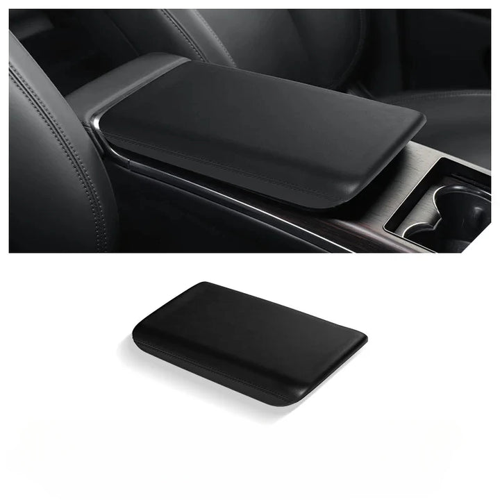 Anti-Scratch Armrest Box Protective Cover for Center Console - Mat Accessory for Tesla Model X S is available at Ludicrous EV.