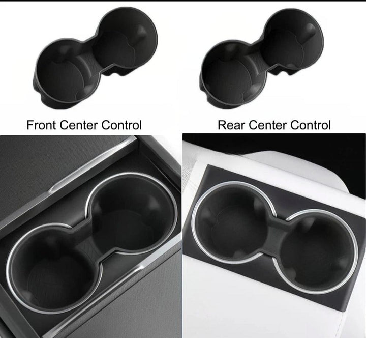 Front Rear Cup Holder Coaster for Tesla Model 3 Highland 2023-2024 is available at Ludicrous EV.