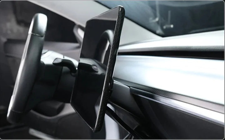 Carbon Fiber Screen Back Cover for Tesla Model Y/3/3+ Highland 2024 is available at Ludicrous EV.