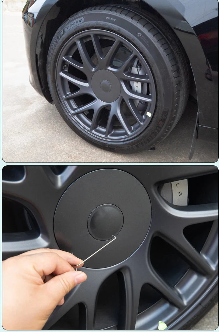 Decorative Wheel Center Caps for Tesla Model 3+ Highland 2024 is available at Ludicrous EV.
