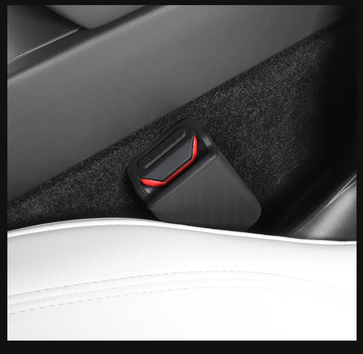 Seat Belt Buckle Protective Cover & Decorative Cover For Tesla Model Y 2024 is available at Ludicrous EV.
