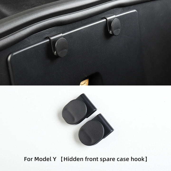 Get the Front Trunk Organizer Hook for Tesla Model 3/Y 2023 at Ludicrous EV, your #1 source for Tesla accessories. Maximize Your Tesla Model 3/Y 2023’s Storage Space - Keep your Tesla Model 3/Y 2023’s front trunk organized and clutter-free with our practical storage hook. This innovative accessory provides additional hanging storage for bags, keys, and other small items, maximizing your vehicle’s storage capacity.