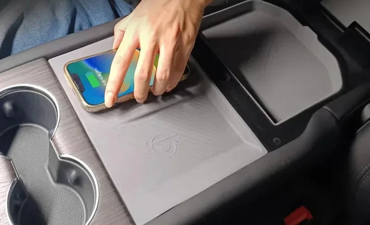 Silicone Center Console Storage Box for Tesla Model X/Model S is available at Ludicrous EV.
