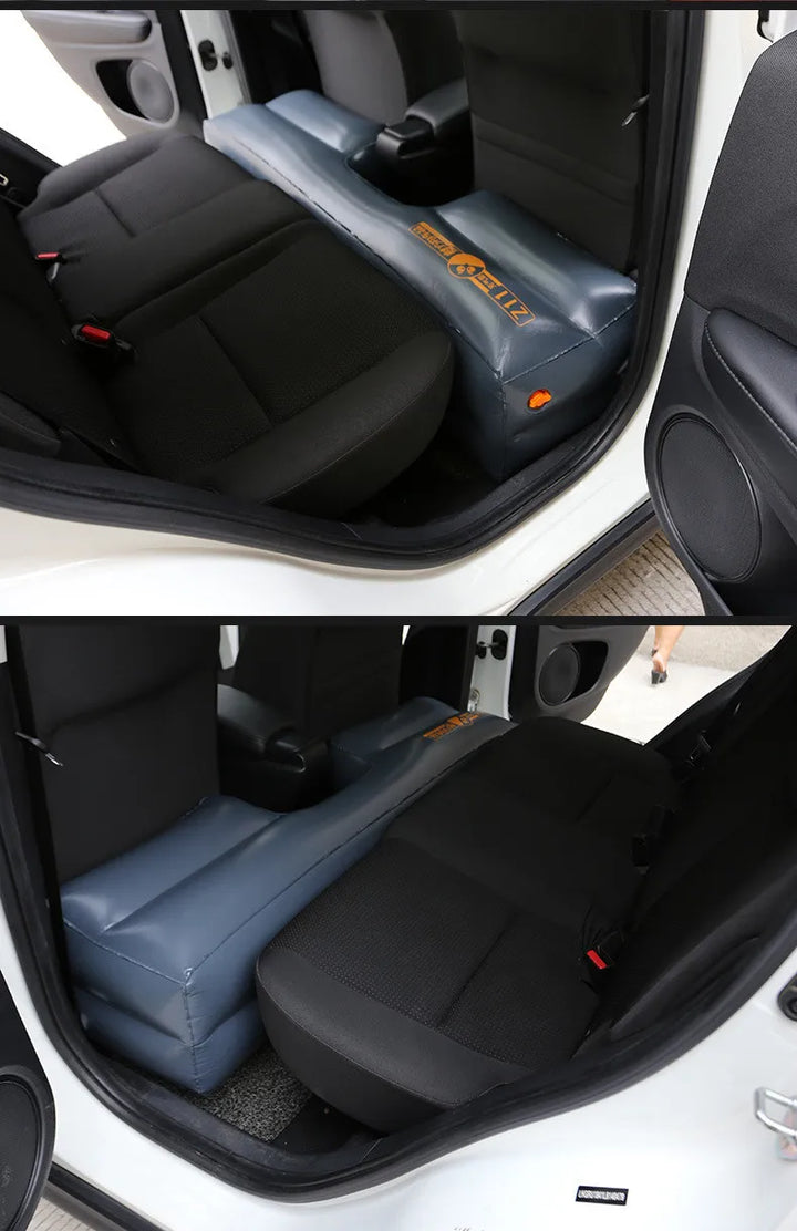 Universal Rear Seat Inflatable Car Travel Bed Air Mattress for Back Seat Gap (2017-2024) is available at Ludicrous EV.