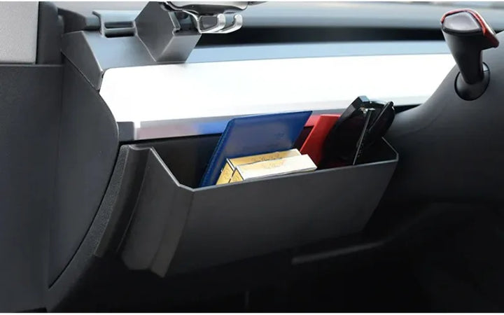 Dashboard Storage Box for Tesla Model 3/Model Y (2023) is available at Ludicrous EV.
