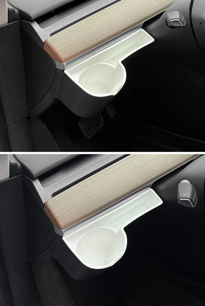 Double Layered White Center Armrest Box for Tesla Model 3/Model  Y is available at Ludicrous EV.