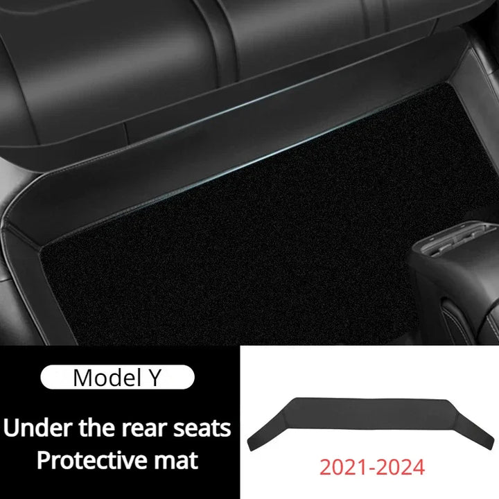 Rear Seat Lower Protective Mat for Tesla Model 3/Model Y/Model 3+ Highland (2024) is available at Ludicrous EV.