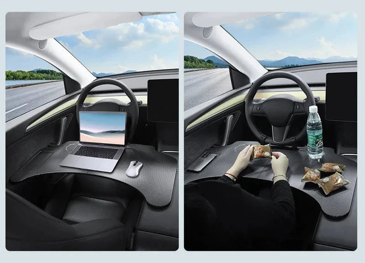 Portable Folding Steering Wheel Desk for Tesla Model 3/Model Y Highland 2024 is available at Ludicrous EV.
