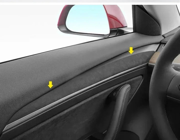 Suede Door Trim Protection Sticker for Tesla Model 3/Y 2020-2023 is available at Ludicrous EV.