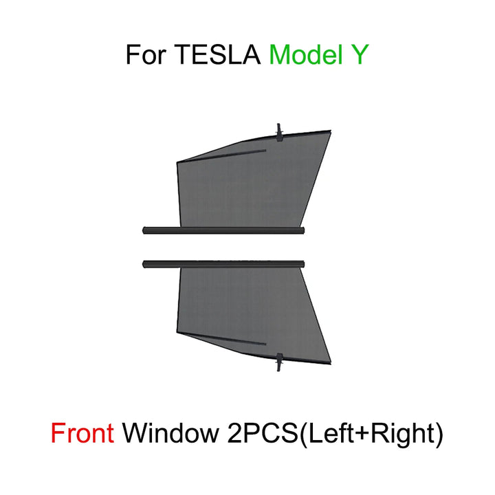 Retractable Side Window Sunshade Telescopic Shade for Tesla Model 3/Y is available at Ludicrous EV.
