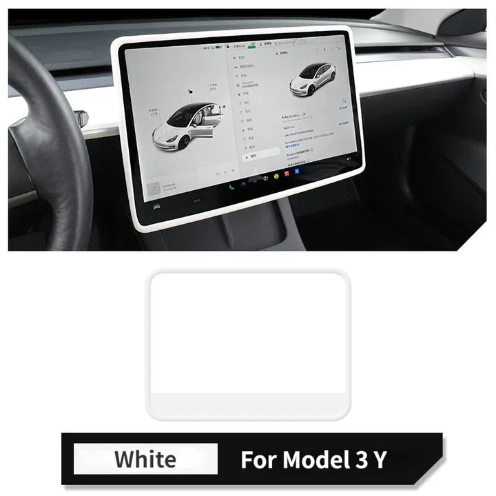 Silicone Frame / Central Control Display Protective Film for Tesla Model 3/Model Y (2023) is available at Ludicrous EV.
