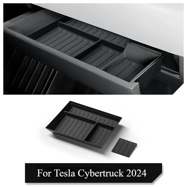 TPE Glove Box Storage Box for Tesla Cybertruck 2024 is available at Ludicrous EV.
