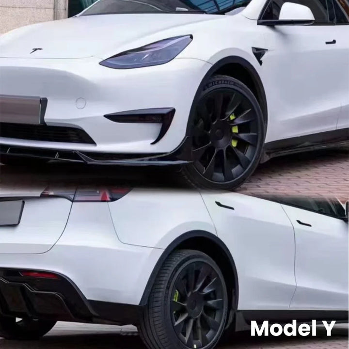 Glossy Black Body Kit for Tesla Model 3/Model Y (2017-2023) is available at Ludicrous EV.