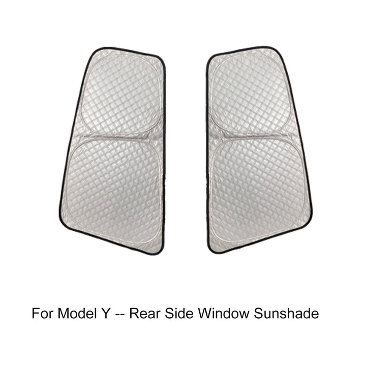 Windshield Sunshade Cover Side Window Blind Shading for Tesla Model Y 2024 is available at Ludicrous EV.