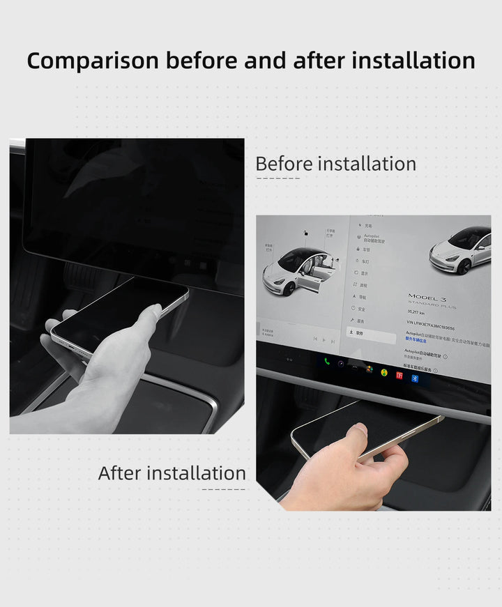 Silicone Screen Protection Frame & Edge Cover For Tesla Model 3/Y is available at Ludicrous EV.